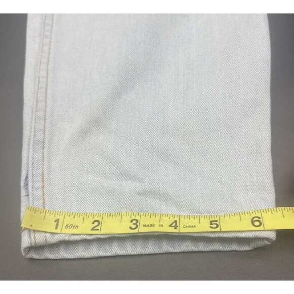 VTG 90s Eddie Bauer Jeans Womens Light Wash Tapered High Rise Mom Jeans Sz 12 - Picture 10 of 10